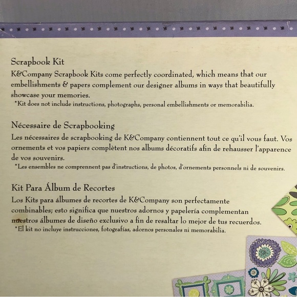 K&COMPANY SCRAPBOOK KIT with 49 Pieces - Picture 13 of 16